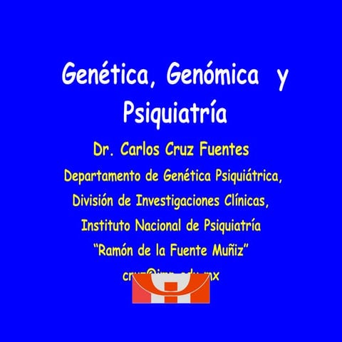 Genética, Genómica y Psiquiatría