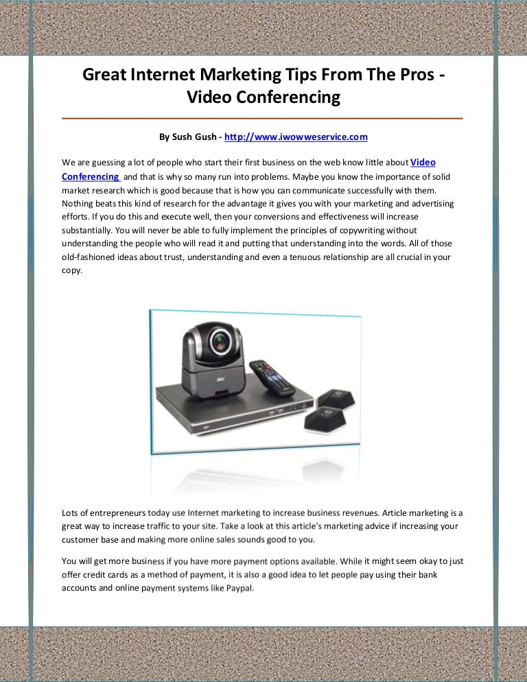 videoconferencin