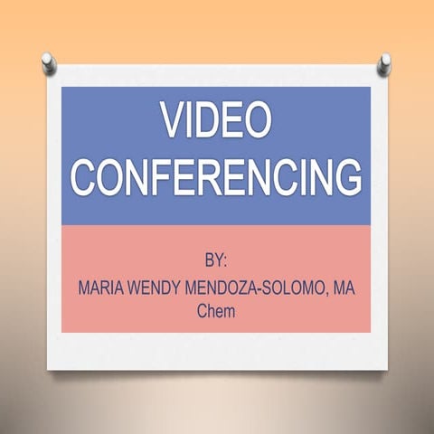 Video conferencing