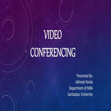 VIDEO CONFERENCING.pptx