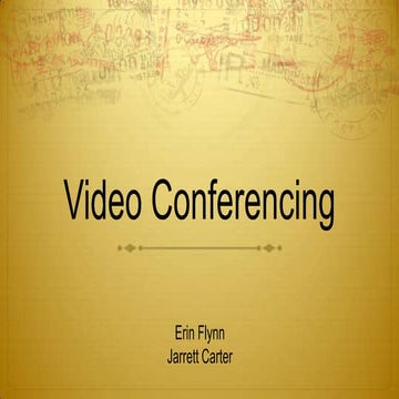 Video conferencing final