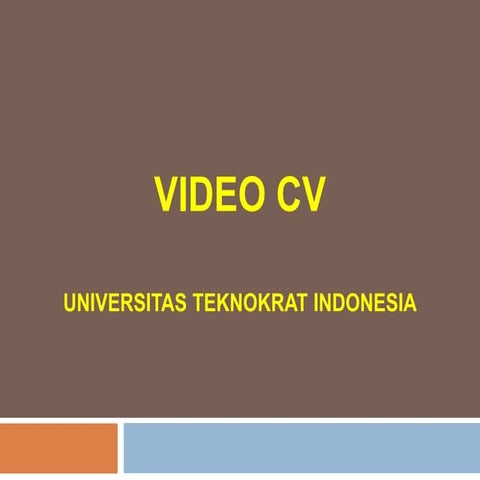 Video CV.ppt