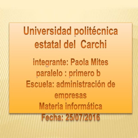 Video de los programas de la we 2.0