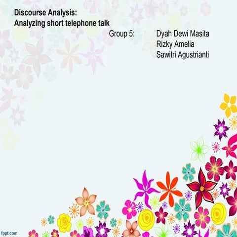 Discourse analysis
