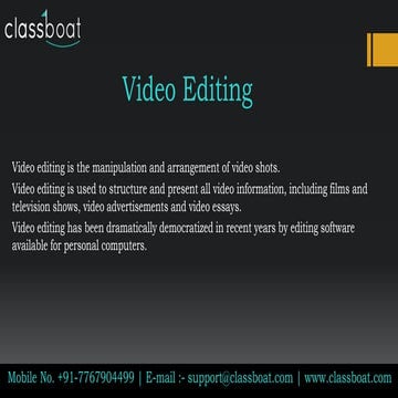 Basic Video Editing | PPTX