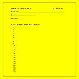 Video ensayo nº 6