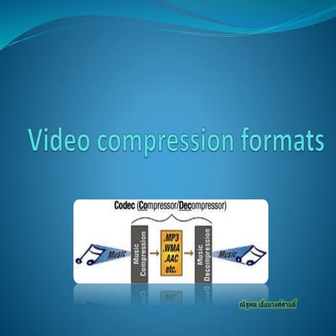 Video formats