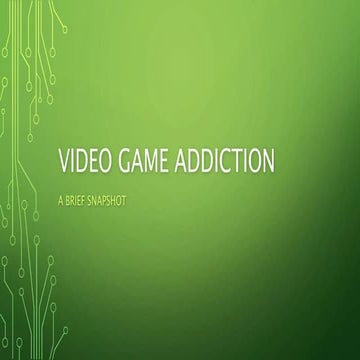 Video game addiction