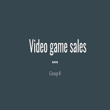 Video Games Sales Analysis