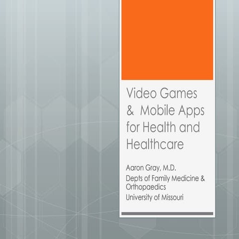 Video games and mobile apps for health and