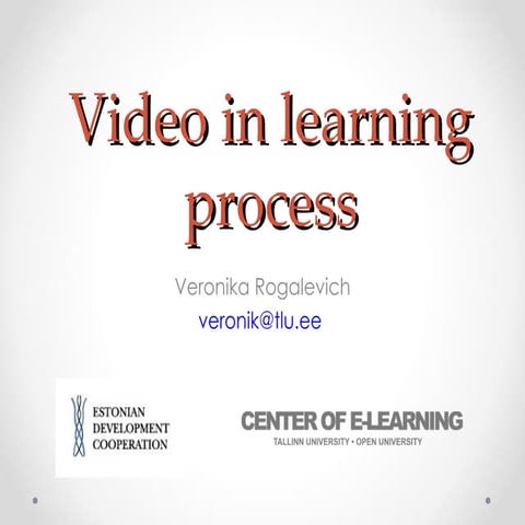 Video in learning process