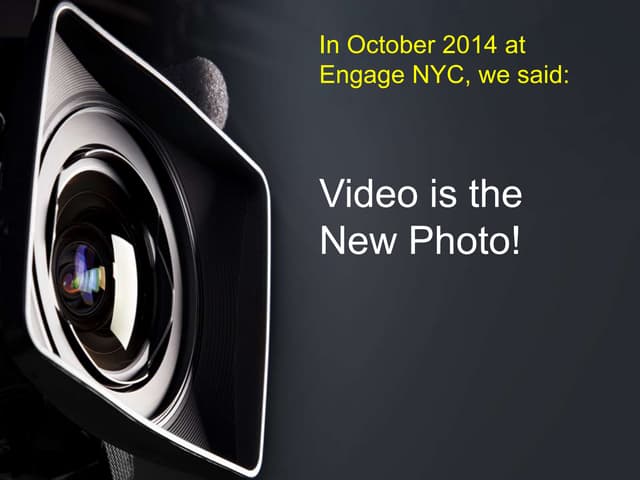 This is why video is the most important shift for social marketers