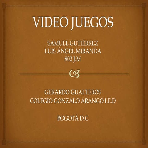 GENEROS DE VIDEOJUEGOS