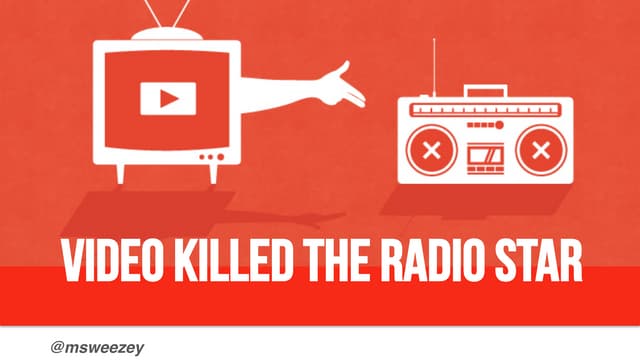 Video killed the radio star, marketing in the infinite environment 