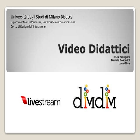 Video lezioni