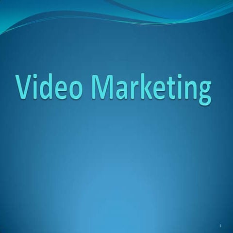 Video marketing and Optimisation
