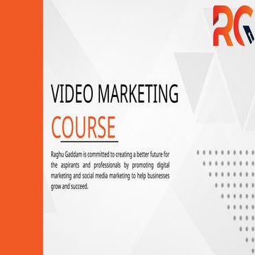 Video marketing  training  in  Hyderabad