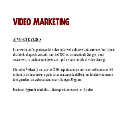 Videomarketing for cfp