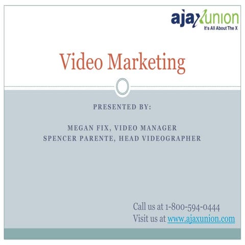 Video Marketing Webinar