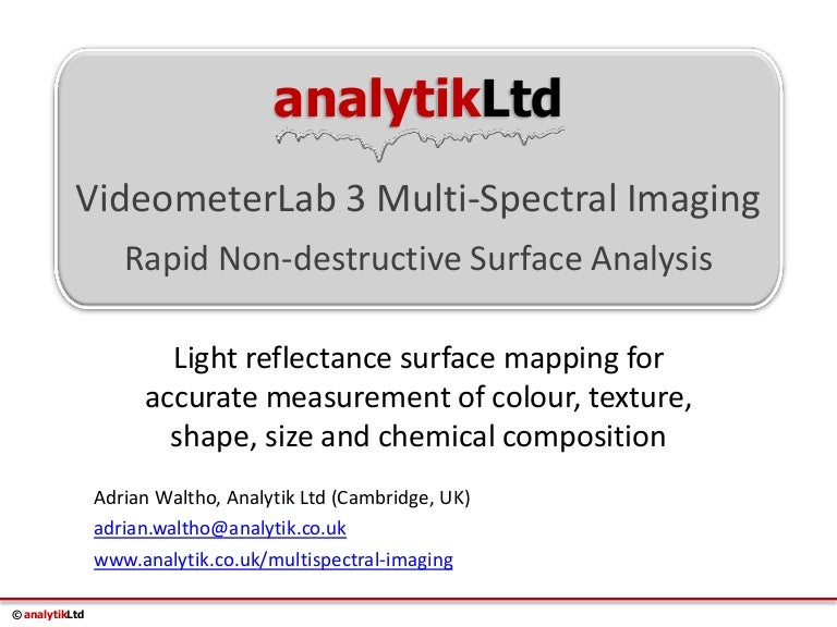Videometer lab 3 multispectral imaging for rapid non destructive surf…