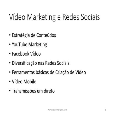 Video mkt  e redes sociais FEUP