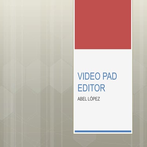 Video pad editor