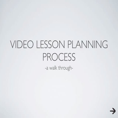 Video Planning