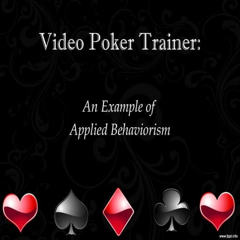 Video poker training