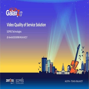 Zenoss as Core Element for Video QOS 