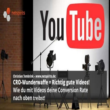 Videos als CRO Wunderwaffe - Conversion Conference 2016 Berlin - Christian Tembrink