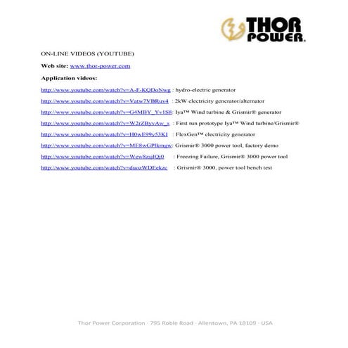 Videos, applications 190313