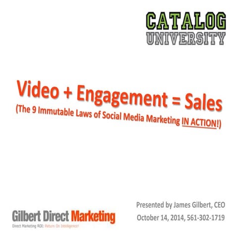 9 Immutable Laws of Social Media in action: Guerrilla Video, Video Plus Socia...