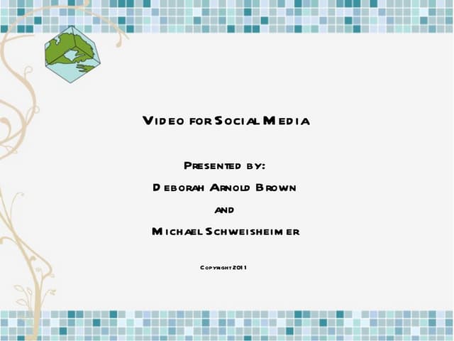 Video for Social Media Presentation Philly NetSquared/Net Tuesday 7.5.11