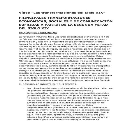 Videos siglo xix