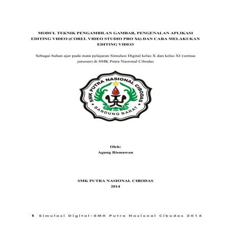 teknik cara pengambilan gambar dan editing video menggunakan corel video studio x6