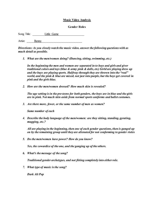 Worksheets Song Analysis Worksheet video worksheet analysis