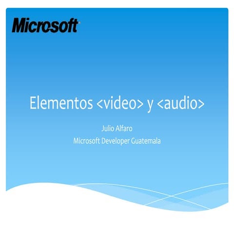 Manejo avanzado de audio y video en html5(1) | PPTX