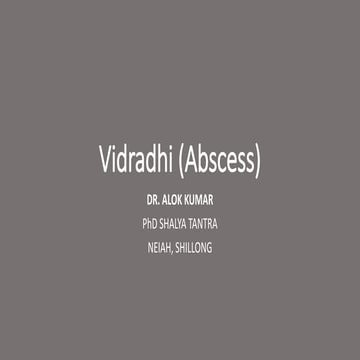 Vidradhi (Abscess)