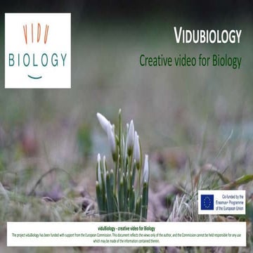 Vidubiology EU project - creative video and biology