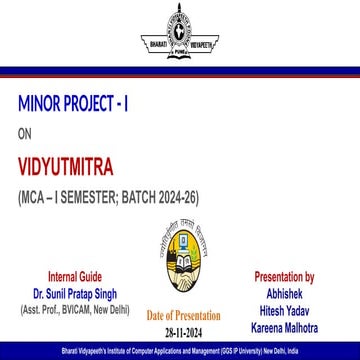 VidyutMitra.pptx electricity management system