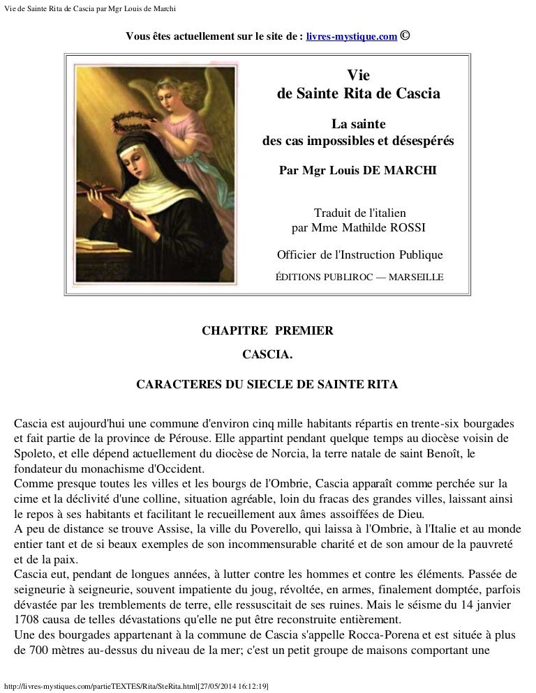 Vie de Sainte Ritata de Cascia, la Sainte des cas désespérés et impos…