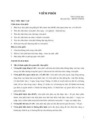 VIÊM PHỔI