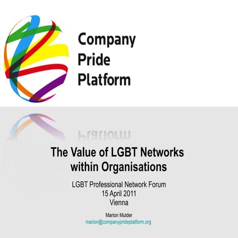 The Value of LGBT Networks within Organisations