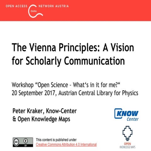 The Vienna Principles: A Vision for Scholarly Communication