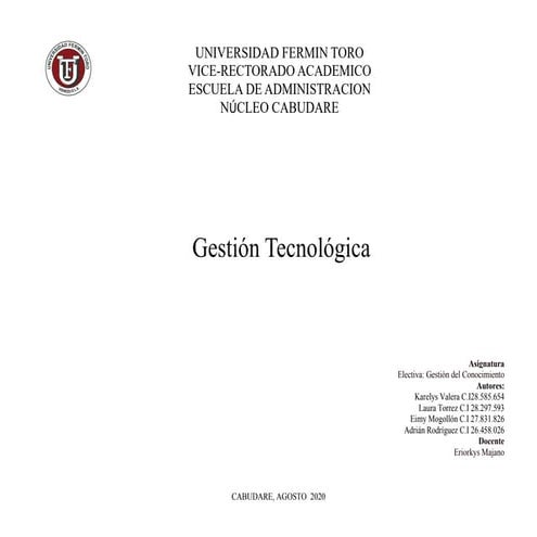 VI equipon 6 (gestion tecnologica)