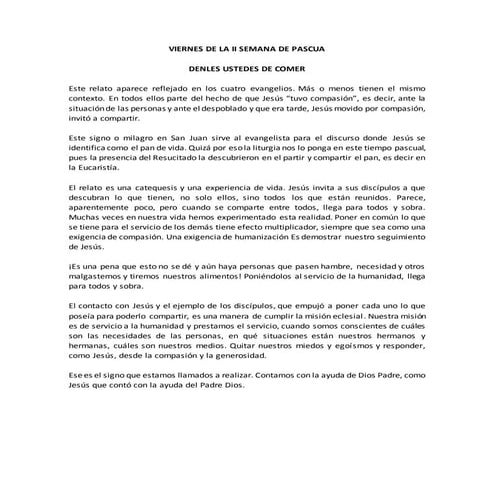 Viernes de la ii semana de pascua