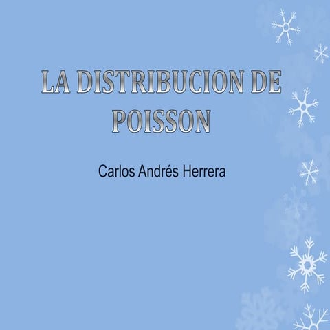 la distribucion de poisson