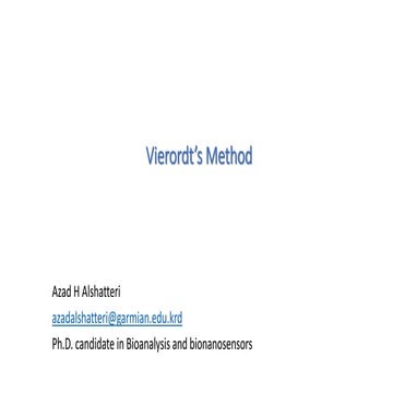 Vierordt’s method