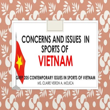 VIETNAM sports issues                               m
