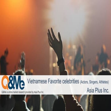 Vietnamese favorite celebrities
